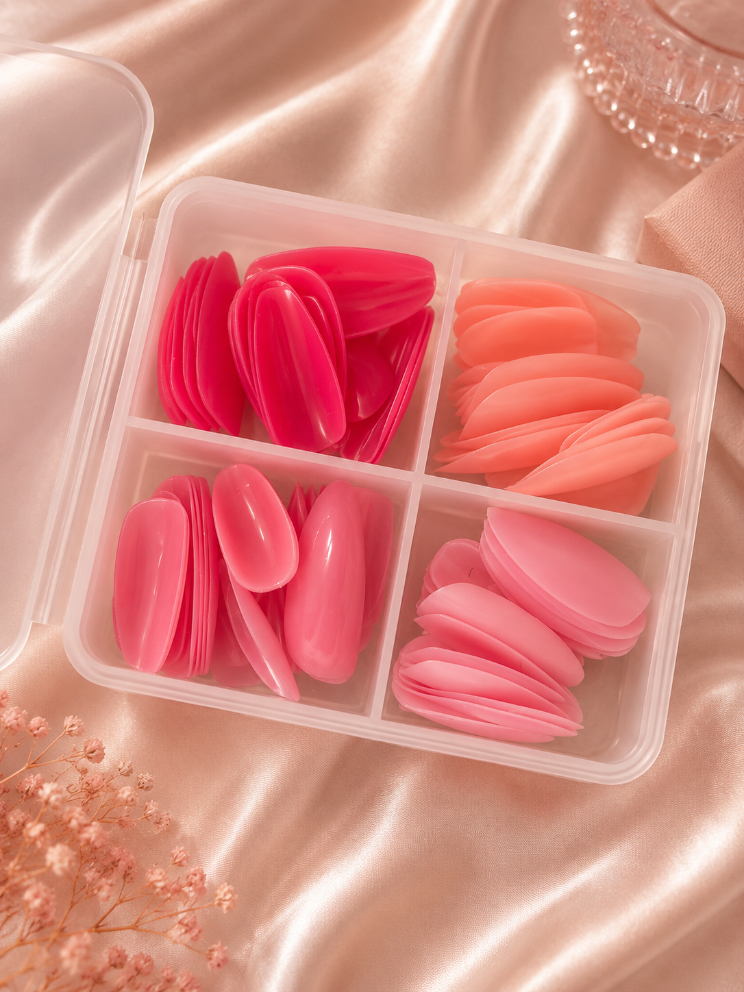 Glossy Pink Press-On Nail Set