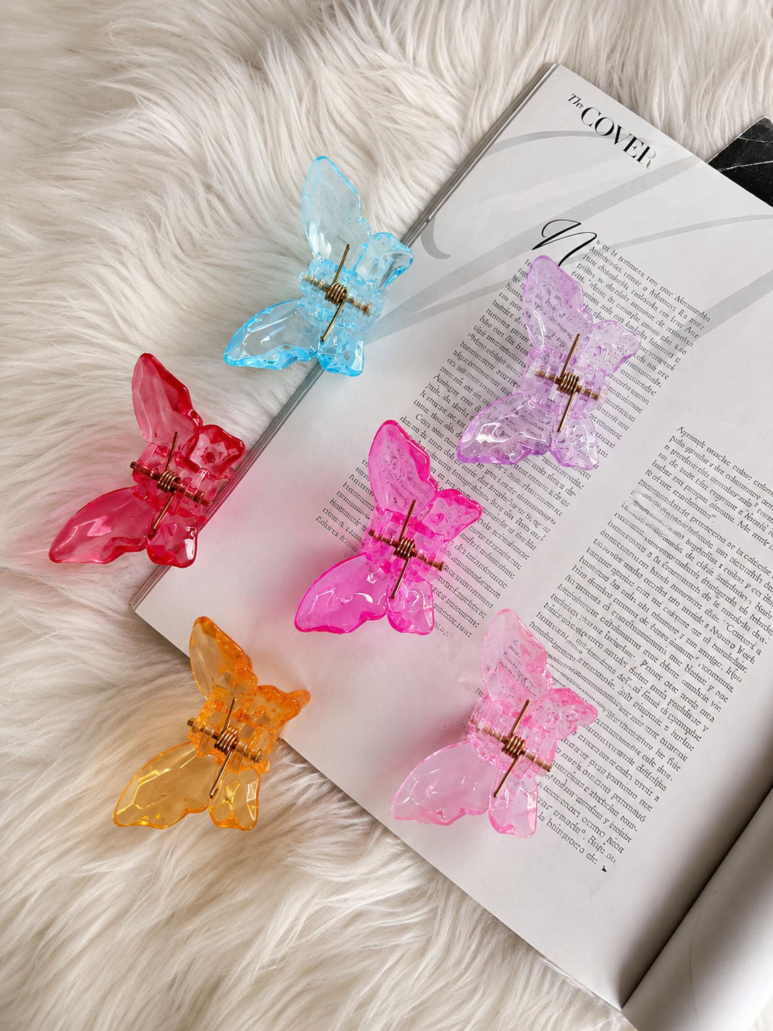 Butterfly Mini Hair Claw Clips Set