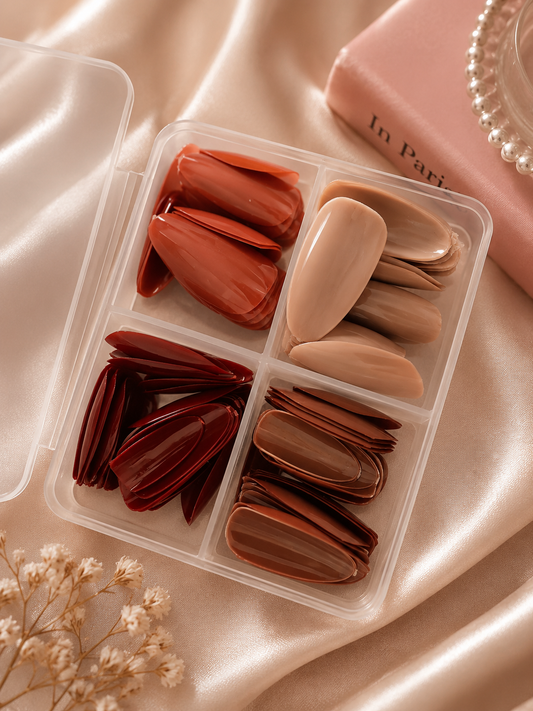 Classic Solid Color Fake Nail Set