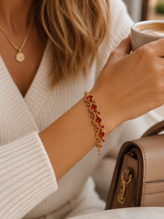 Scarlet Crystal Bracelet