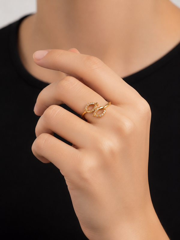 Infinity Love Crystal Ring
