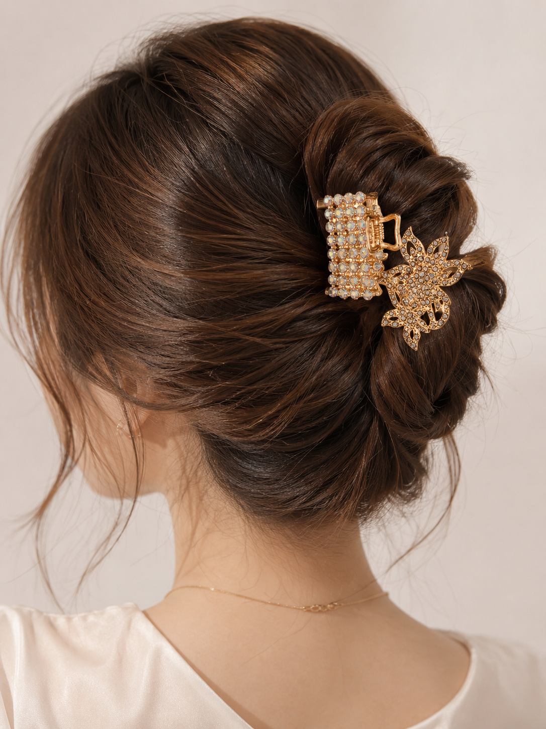 Crystal Bloom Hair Clip
