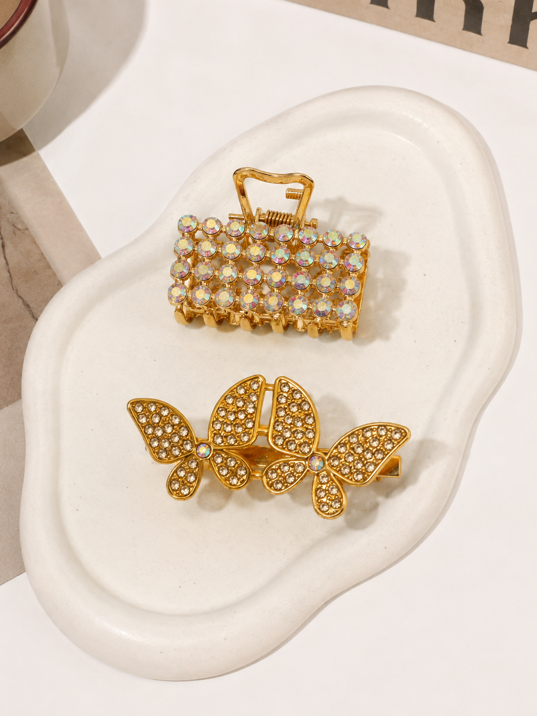 Luxury Crystal Hair Clip Set
