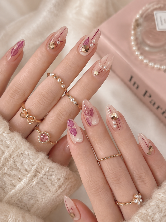 Blush Blossom Press-On Nails