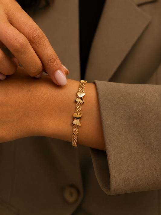 Elegant Gold Butterfly Bracelet